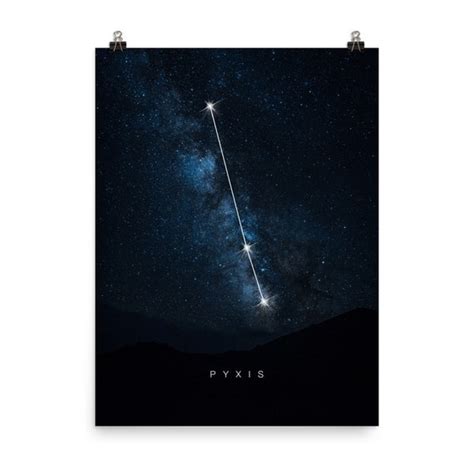 Pyxis Constellation / Constellation Print / Constellation Home - Etsy