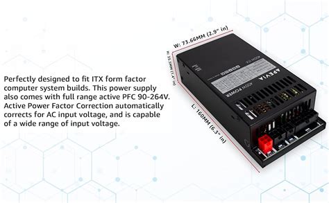 Amazon Apevia ITX PFC400W Mini ITX Flex ATX 1U 400W Fully