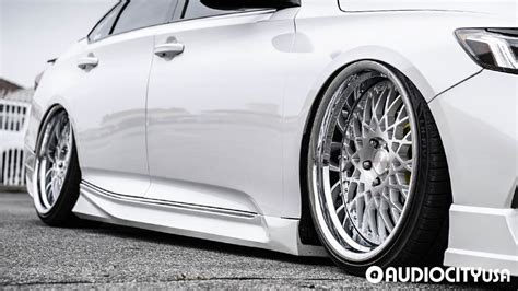 Honda Accord On Rennen Wheels Csl Silver With Chrome Step