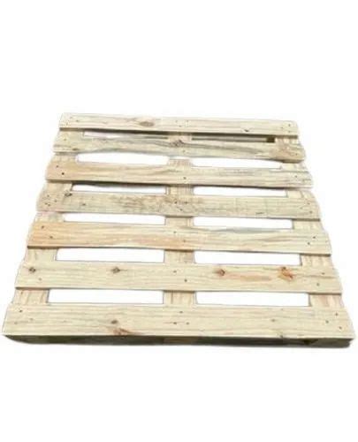 Rectangular Brown Wooden Four Way Pallet For Packaging At Rs