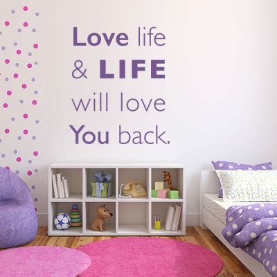 Love Life Quote Wall Decal | Wall Decal World