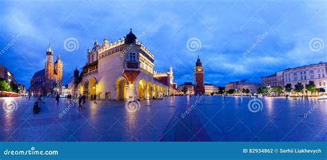 Cloth Hall Well Known As Sukiennice at Night. Krakow Poland. Editorial Photography - Image of ...