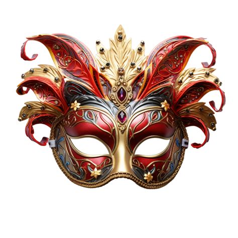 Gold Mardigras Carnival Mask Ai Generative 33304867 PNG