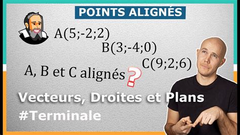 Montrer que 3 POINTS sont ALIGNÉS dans l Espace Exercice Corrigé