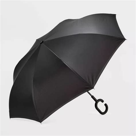 Shedrain Unbelievabrella Reverse Opening Stick Umbrella Black Pink