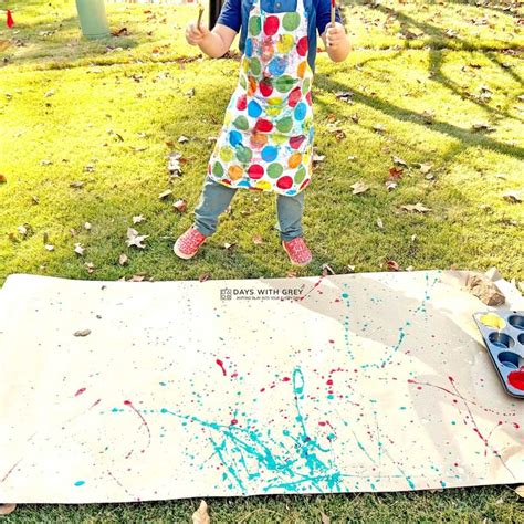 How to Splatter Paint for Kids - Days With Grey