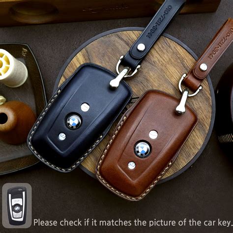 Bmw Key Chain Leather Car Key Fob Cover Remote Key Case Car Etsy