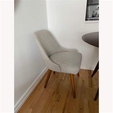 West Elm Mid Century Upholstered Dining Chair Aptdeco