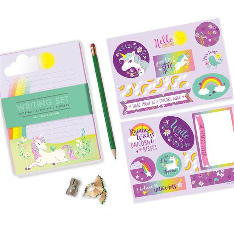 Unicorn Stationery Set Kids Stationery Writing Set for - Etsy