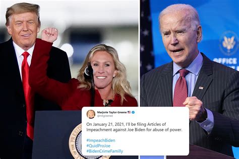 QAnon-supporting Rep Marjorie Taylor Greene to file for impeachment against BIDEN on his first ...