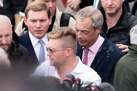 Woman Charged With Assault After Milkshake Thrown At Nigel Farage