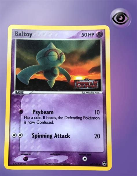 Baltoy 44 108 Ex Power Keepers Stamped Holo TCG Coleccionistas