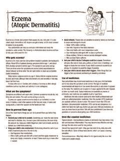 Eczema (Atopic Dermatitis) - Pediatric Spec / eczema-atopic-dermatitis ...