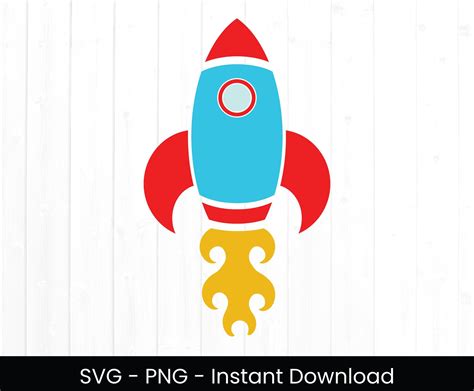 Rocket SVG For Commercial Use Spaceship For Cricut Layered Etsy