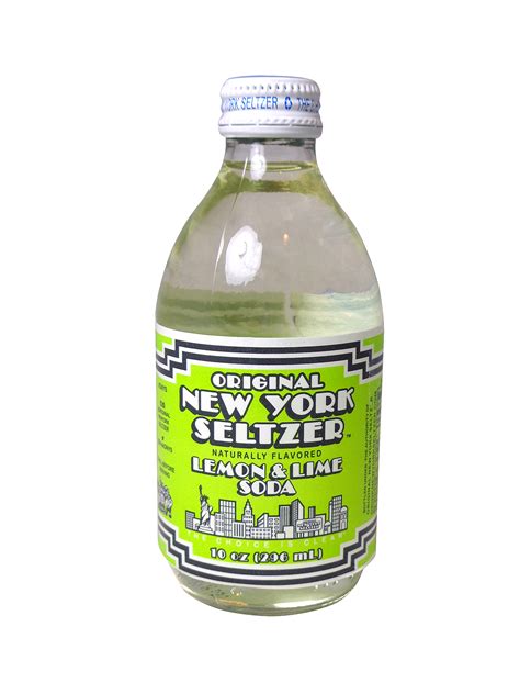 FRESH 10oz New York Seltzer Lemon & Lime soda - Soda Emporium