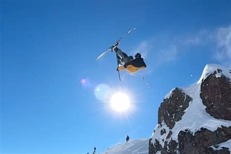 Tahoe Skier Stomps Insane Trick With Low Snow Levels