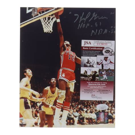 Hal Greer Signed 76ers 8x10 Photo Inscribed "HOF 85" & "NBA-50" (JSA) | Pristine Auction