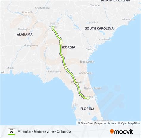 Ruta Flixbus N Horarios Paradas Y Mapas Orlando Bus Station