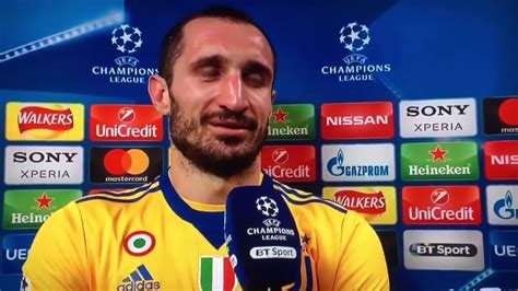 Emotional Chiellini Gives An English Interview After Winning Game