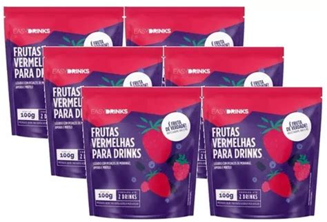 Kit Sach Preparado De Frutas Vermelhas Easy Drinks G Mercadolivre