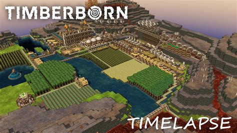 Waterfalls Update Timberborn Timelapse Hard Mode Youtube