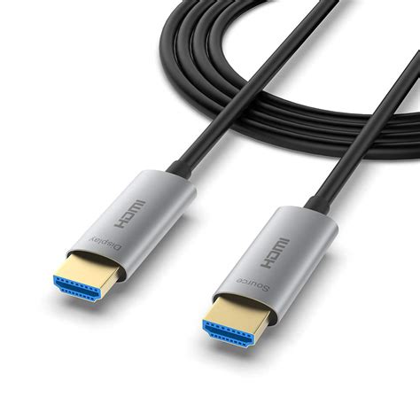 Atzebe Fiber Optic Hdmi Cable Ft Fiber Hdmi Cable Supports K Hz