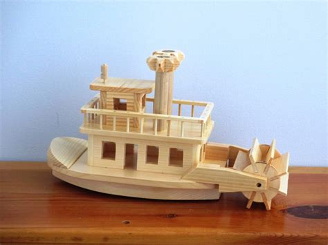 Wooden Paddle Wheel Steam Boat