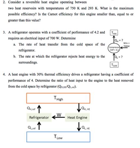 Solved Consider A Reversible Heat Engine Operating Be Chegg