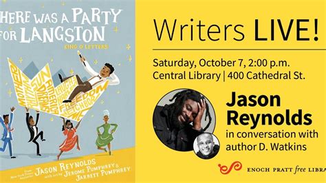 Jason Reynolds There Was A Party For Langston Youtube