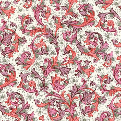 Traditional Italian Florentine Paper In Rich Pinks Etsy Italian