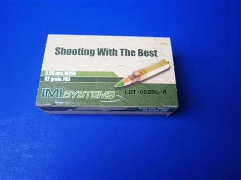 Imi Ammunition X Mm Nato Grain M Ss Penetrator Fmj Boat