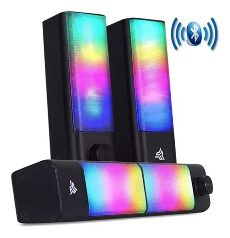 Caixa Som Bluetooth Gamer Usb P Soundbar Potente Pc Led Rgb Frete Gr Tis