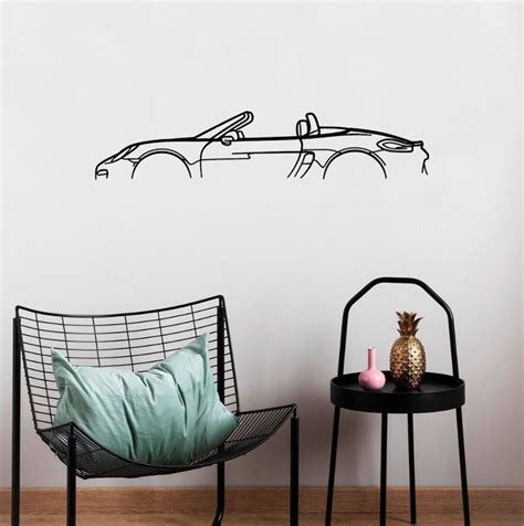 Classic Metal Silhouette Wall Art Porsche Metal Wall Etsy