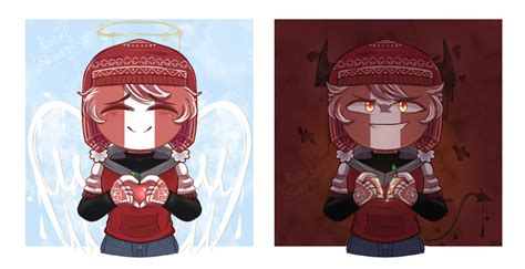 026 Angel Or Demon Countryhumans By Kaori Surprise On Deviantart