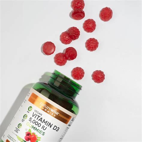 Naturewise Vegan Vitamin D3 Gummies 5 000 Iu Naturewise