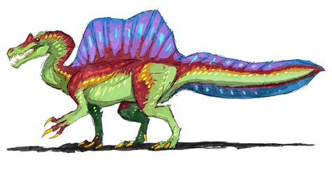 Jurassic Park Spinosaurus Drawing