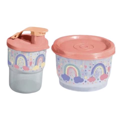 Tupperware Kit Infantil Copo 225 Ml E Potinho 140 Ml Shopee Brasil