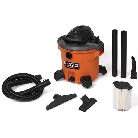 Ridgid 12 Gal 5 0 Peak Hp Wet Dry Vac Wd1270 The Home Depot