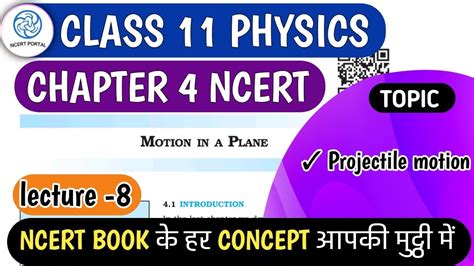 Projectile Motion Class 11 Physics Chapter 4 Ncert Line By Line