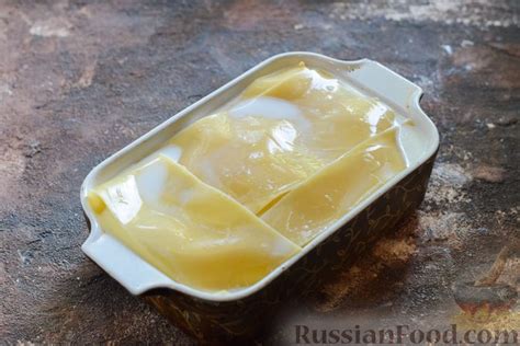 Рецепт: Лазанья "Четыре сыра" со сливками на RussianFood.com