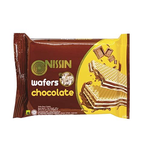 Jual Nissin Wafers Chocolate 42 Gr KECIL Shopee Indonesia