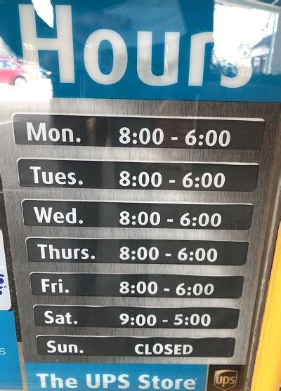 Ups Store Hours Ups Hours And Holiday Hours