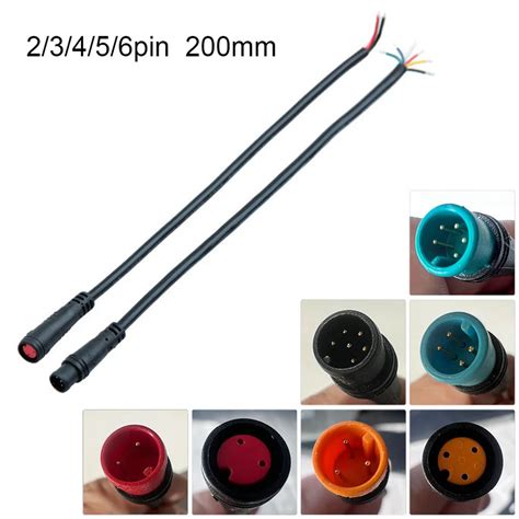 Ebike Display Connector 2 3 4 5 6 Pin Cable For Bafang Female Male Waterproof Connector Signal