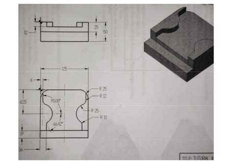 Mastercam Milling Tutorial 10 Drawing