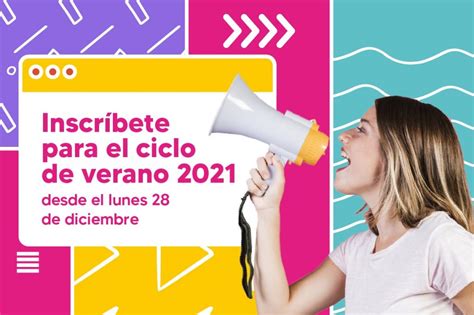 Recuerda que el lunes 28 de diciembre empieza la inscripción para el