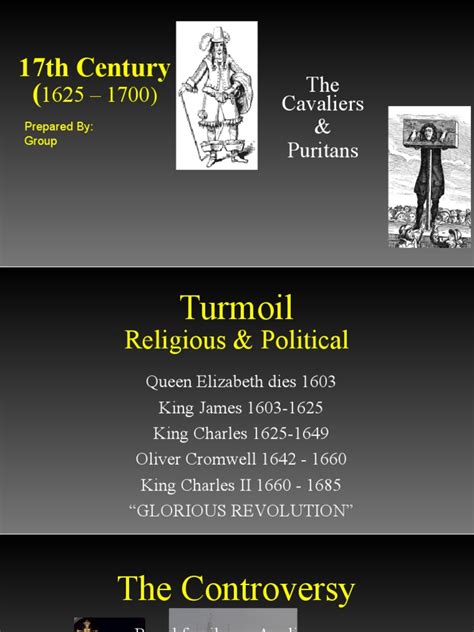 17th Century | PDF | Puritans | Oliver Cromwell