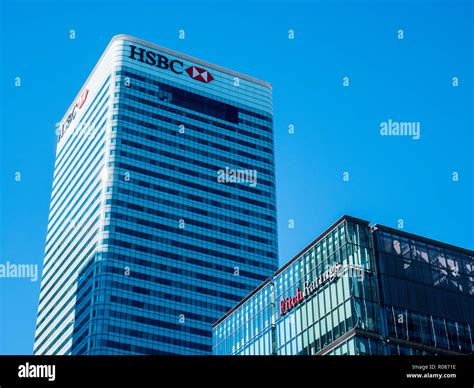 Hsbc Building Hsbc Tower Canary Wharf Doclands London England Uk