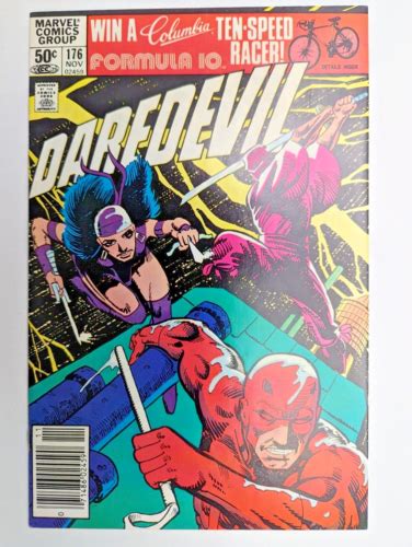 Daredevil 176 1981 VF Frank Miller First Stick Newsstand EBay