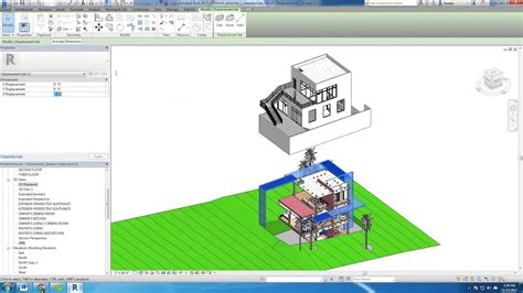 How To Create Revit Displace Elements Tutorial Exploded Isometric