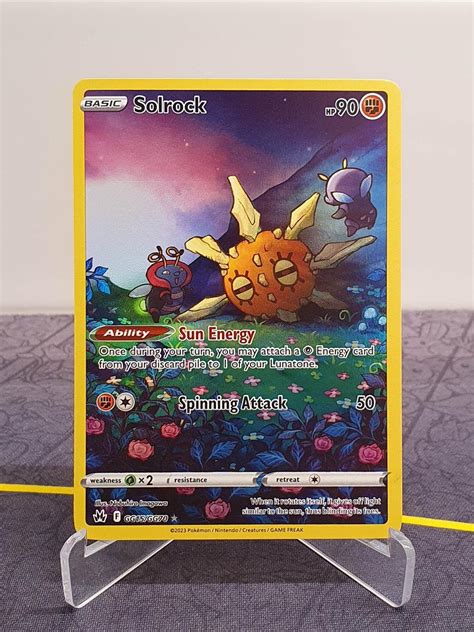 Solrock Gg15gg70 Holo Rare Full Art Crown Köp På Tradera